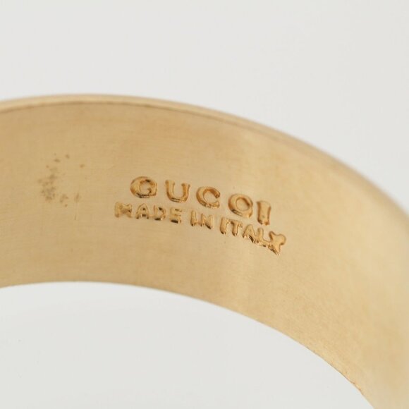 Gucci Horsebit Scarf Ring Gold Plated Vintage - Picture 4 of 10